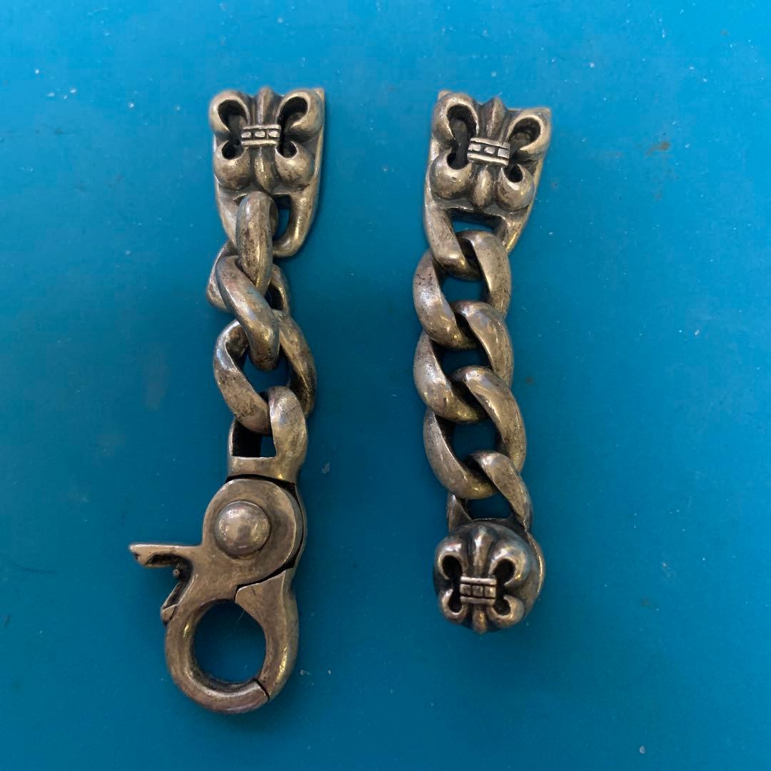 シルバー925 フラワーデザイン金属ベルト 18mm 約17cm