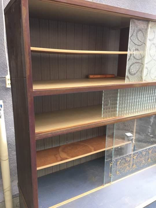 中古 レトロ アンティーク 食器棚