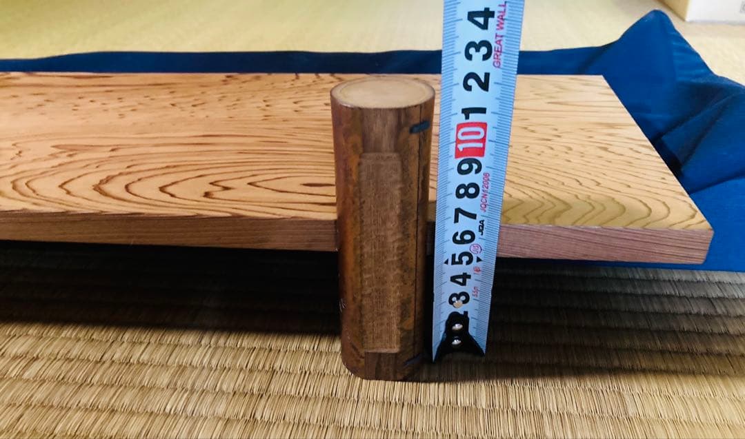 茶道　木目が美しい　吉野杉結界　藤五作　ほぼ新品　専用箱&収納袋付き