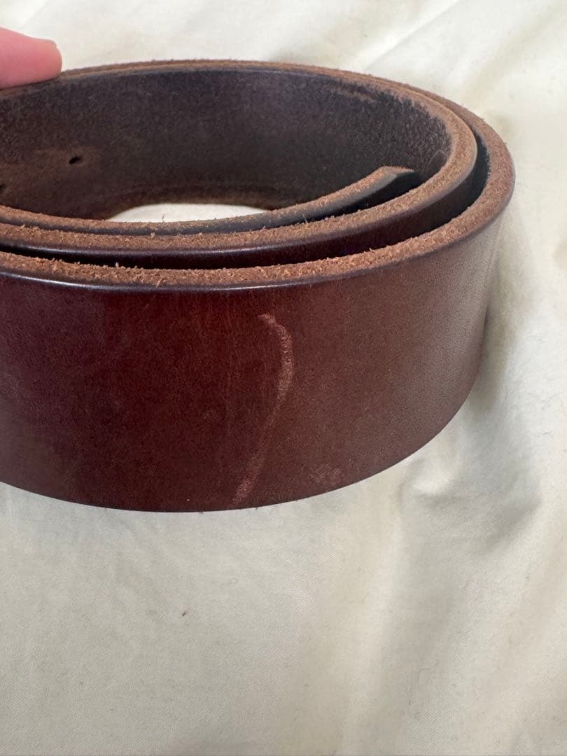 visvim plain belt 45mm 32インチ DK.BROWN