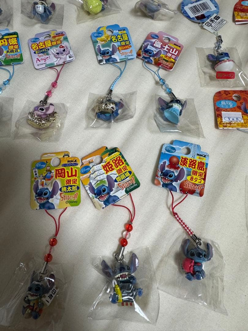 スティッチ ご当地ストラップ 35個セット 未使用　+おまけ