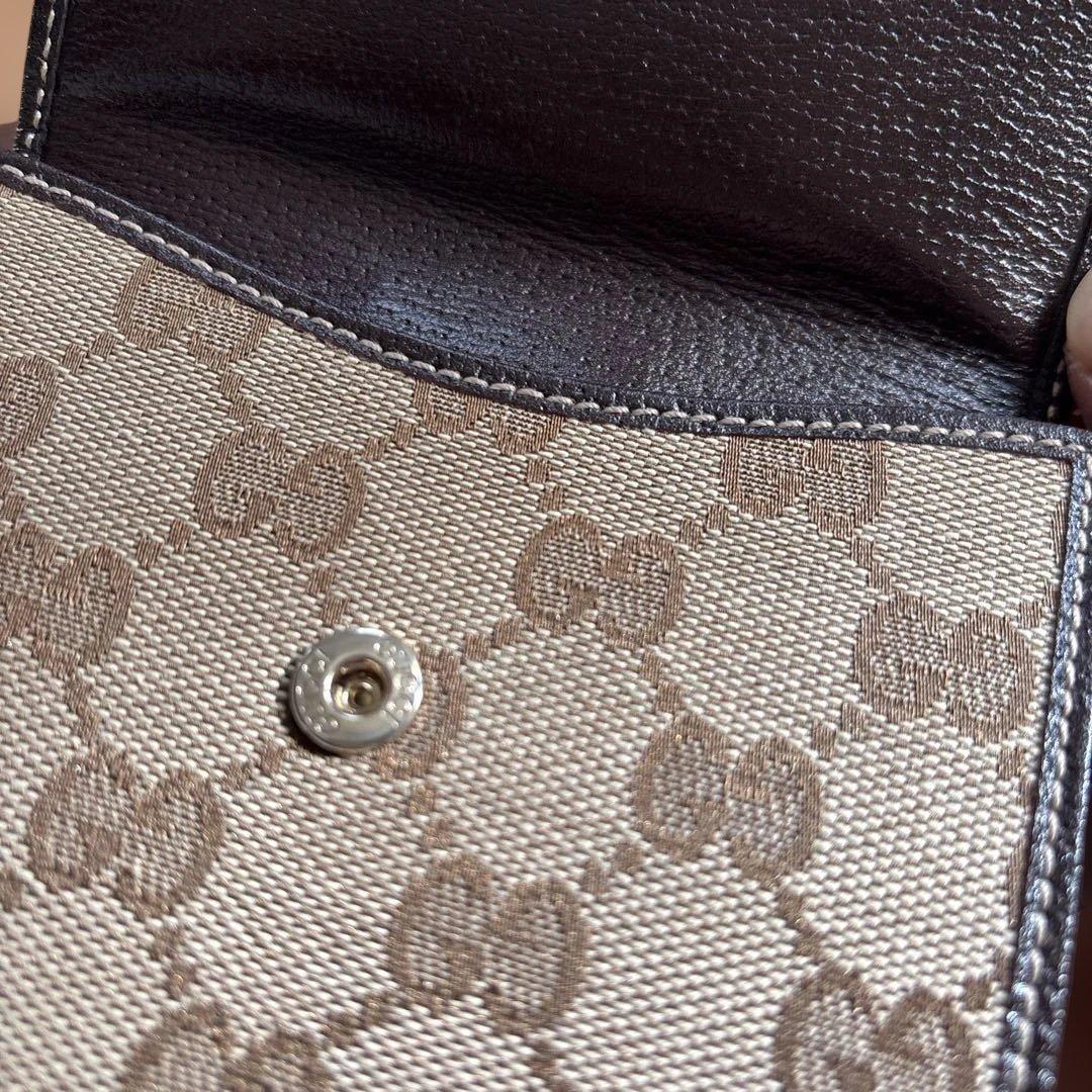 GUCCI シェリーライン　リボン　二つ折り財布