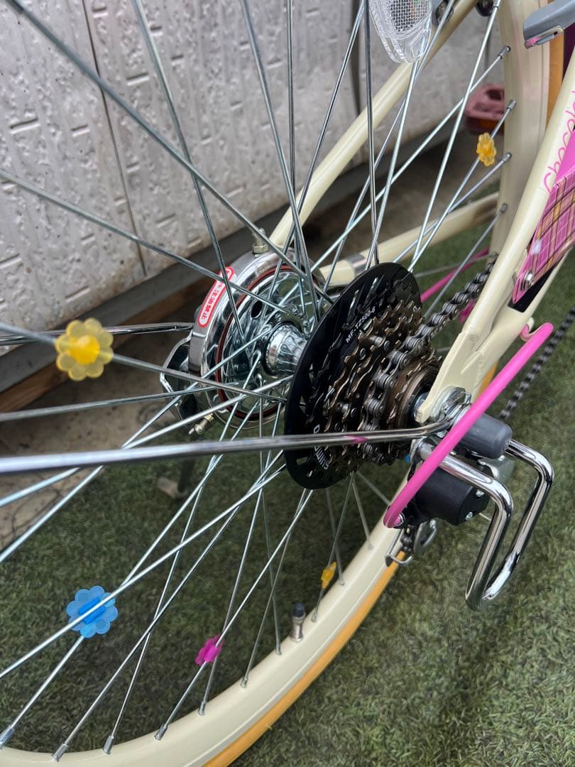 Chocolat cute 自転車　キッズ自転車　女の子　6ギア　22インチ