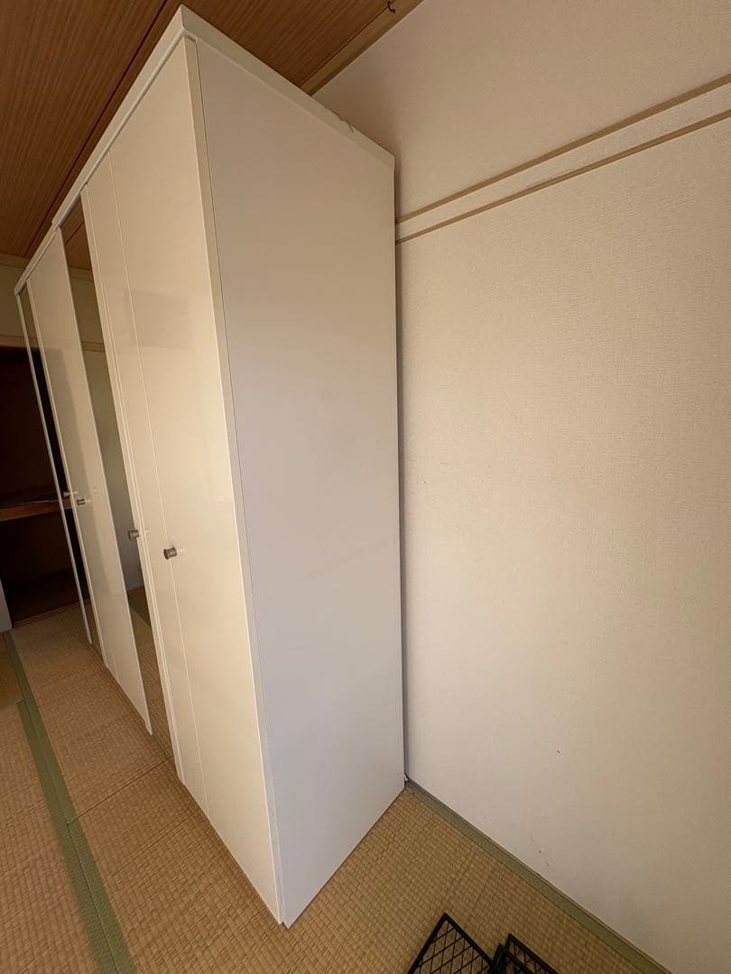 ①【引取or直配送】ニトリ　ワードローブ　クエス　100 ホワイトQUESS