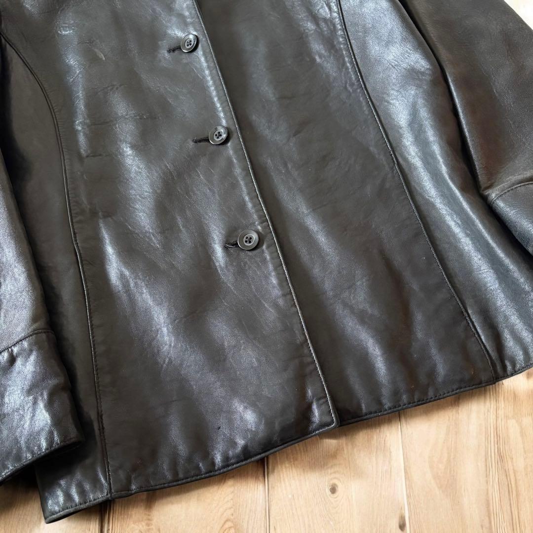 90’s OLD GAP LAMB SKIN LEATHER JACKET