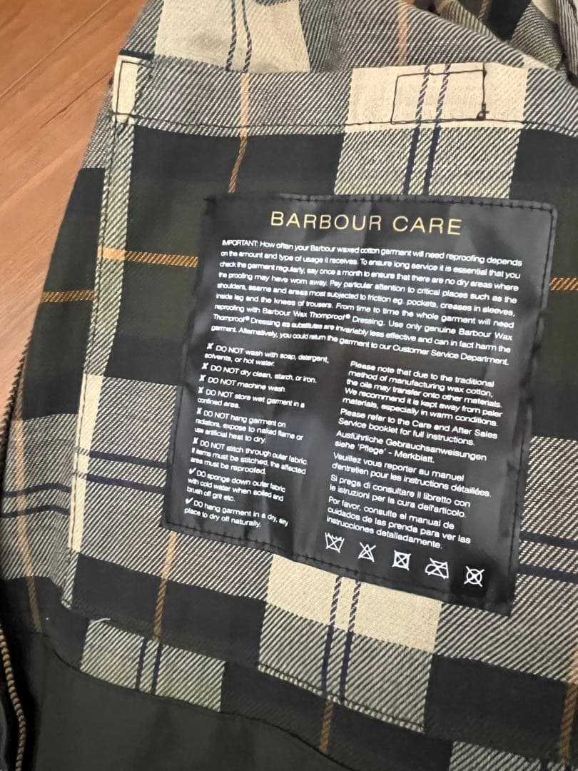 Barbour BEDALE 40 セージ 3ワラント
