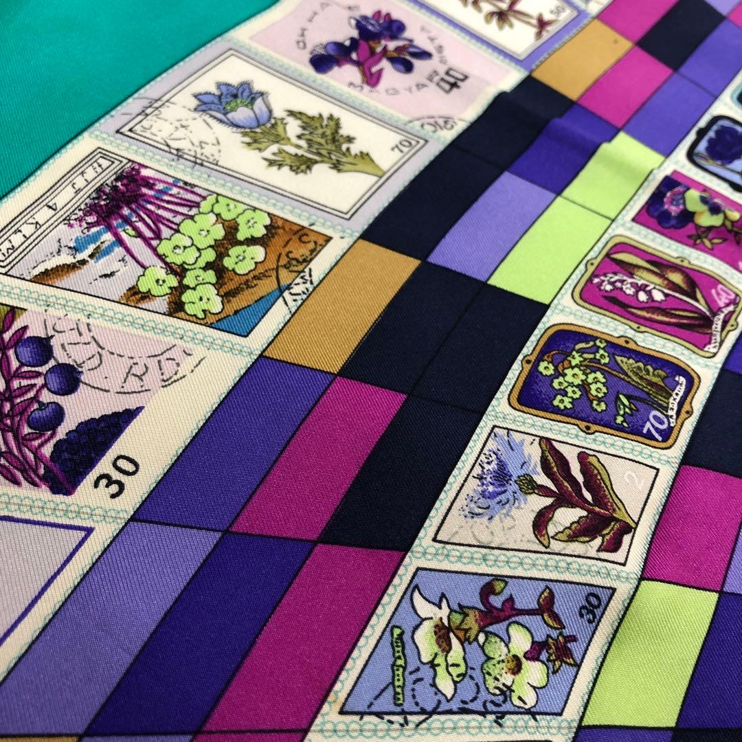 HERMES エルメス　カレ　スカーフ シルク　CORRESPONDANCE