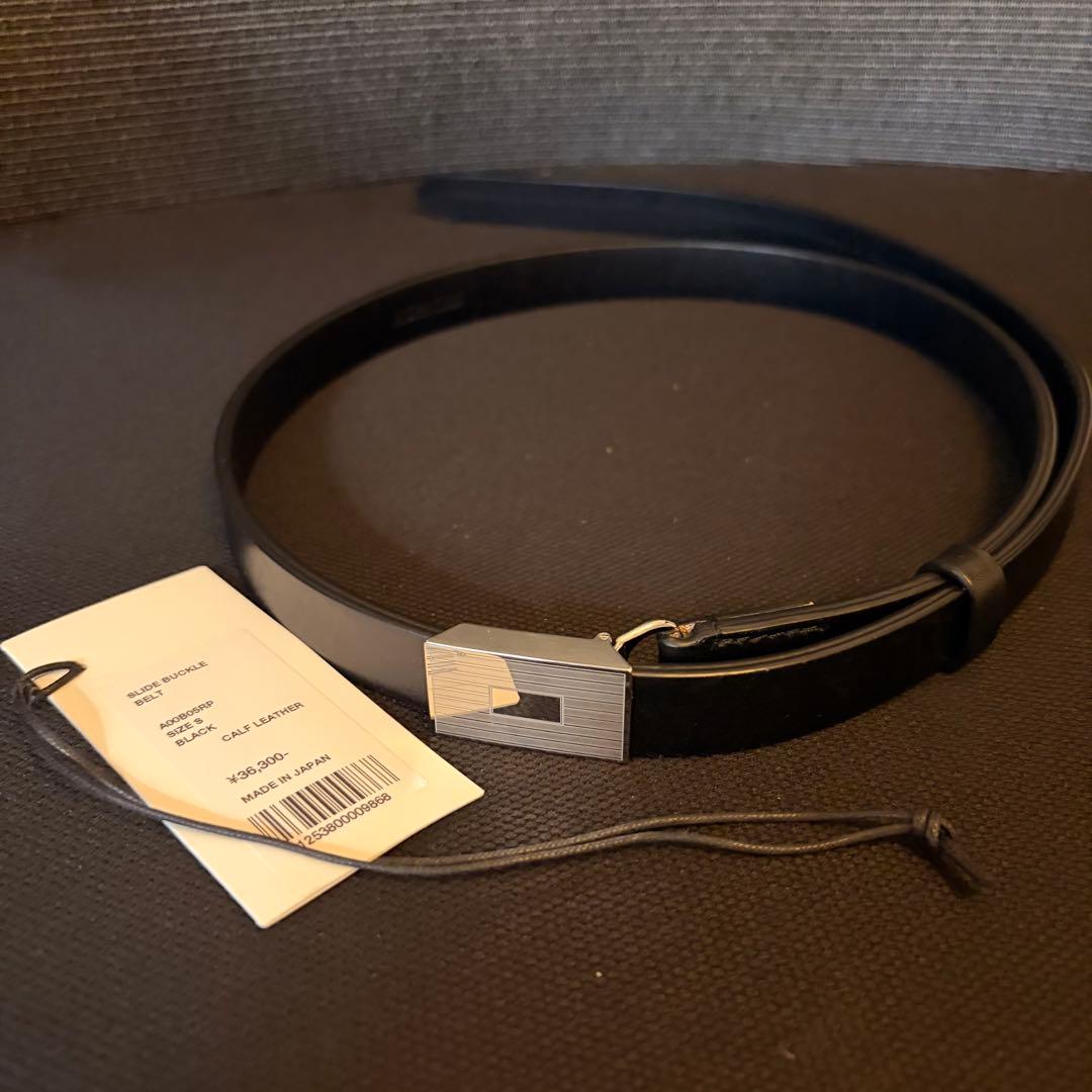 小物 AURALEE 25AW SLIDE BUCKLE BELT S(95cm)