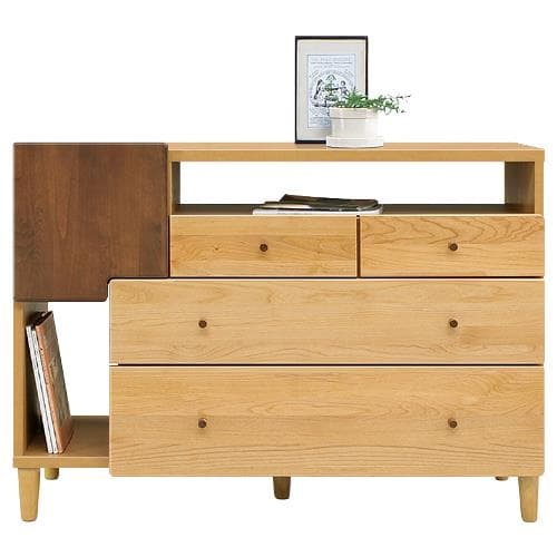 大川家具☆オスロ リビングチェスト ワイドタイプ☆