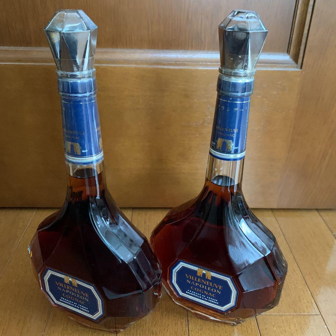 古酒　VILLENEUVE  NAPOLEON COGNAC ２本