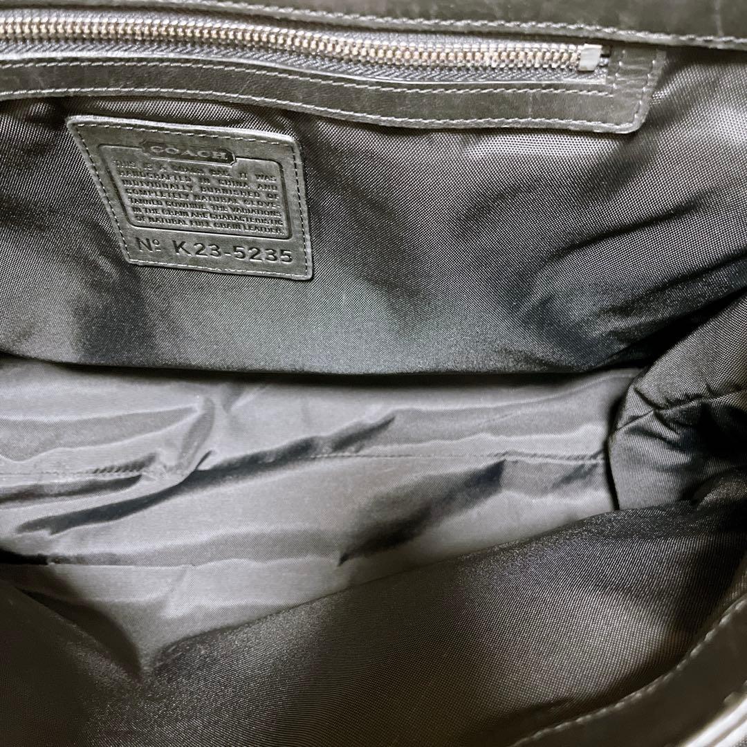 【COACH コーチ】メッセンジャーバッグ ショルダーバッグ レザー 黒 良品