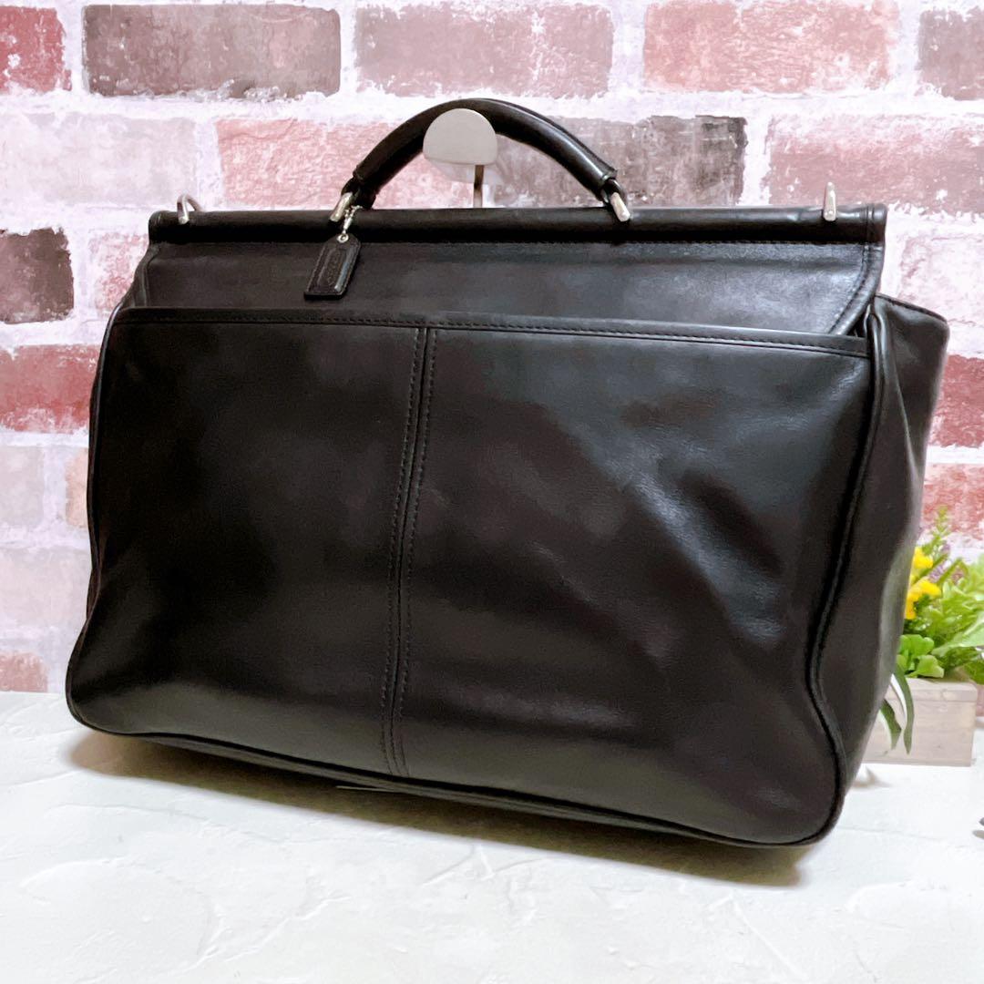 【COACH コーチ】メッセンジャーバッグ ショルダーバッグ レザー 黒 良品