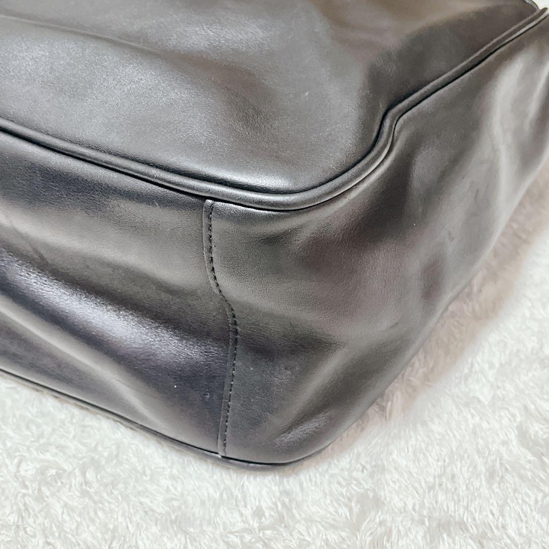 【COACH コーチ】メッセンジャーバッグ ショルダーバッグ レザー 黒 良品