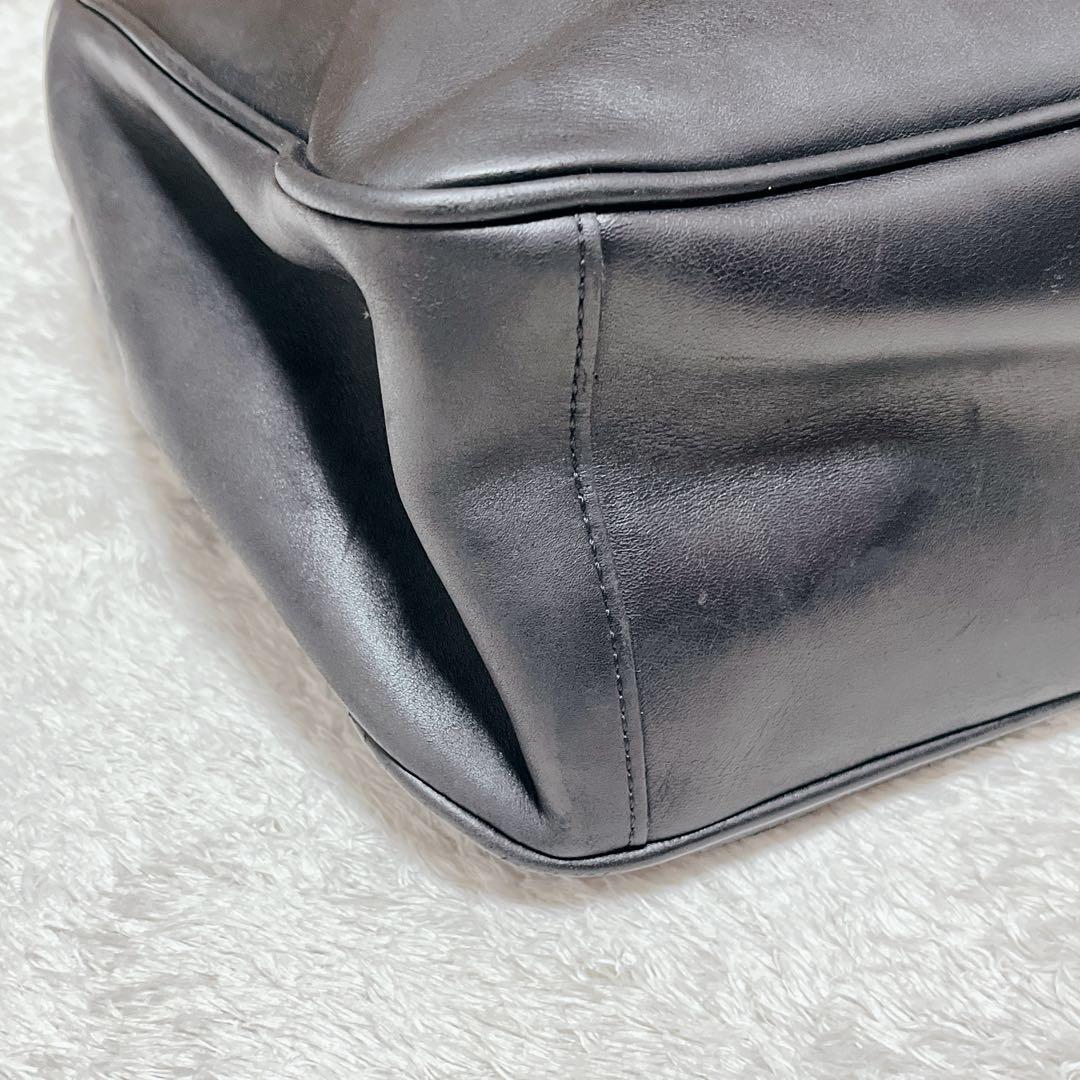 【COACH コーチ】メッセンジャーバッグ ショルダーバッグ レザー 黒 良品