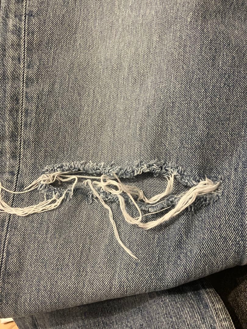 美品 23ss グレースコンチネンタル　クラッシュデニムパンツ　36