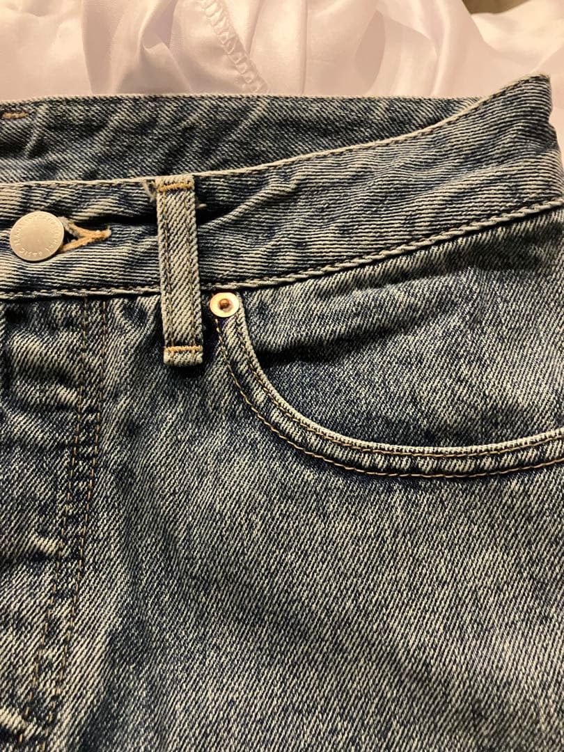 美品 23ss グレースコンチネンタル　クラッシュデニムパンツ　36