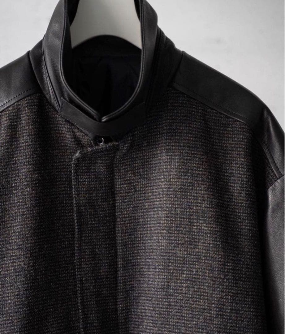 ジャケット・アウター stein Leather Combination Studium Jacket