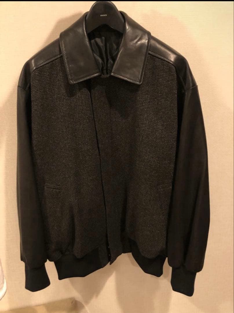 ジャケット・アウター stein Leather Combination Studium Jacket