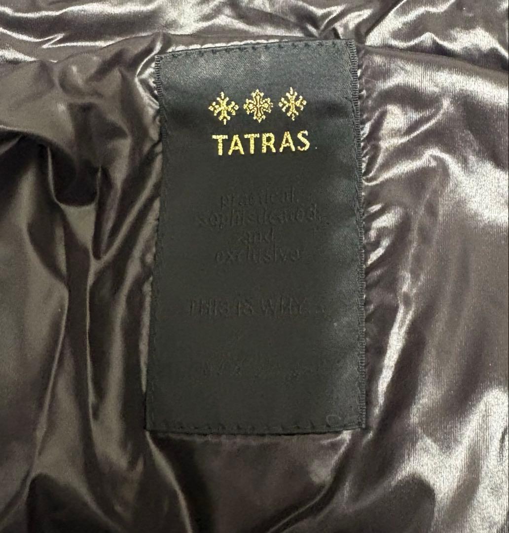 しろっちゃ⭐️TATRAS ブラックロングダウンコート