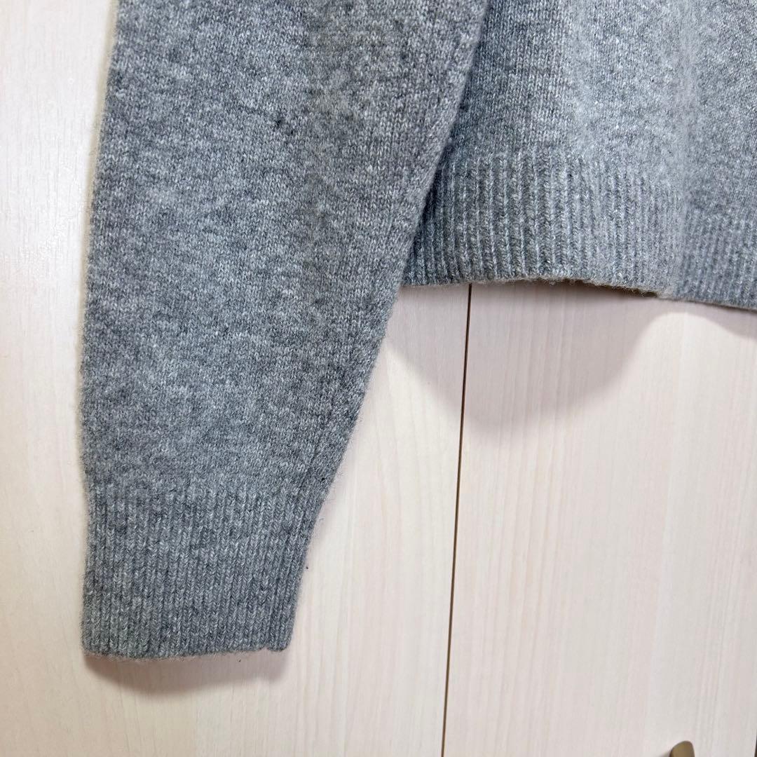 ANAYI アナイ ウールカシミヤリボンビジュープルオーバー 38