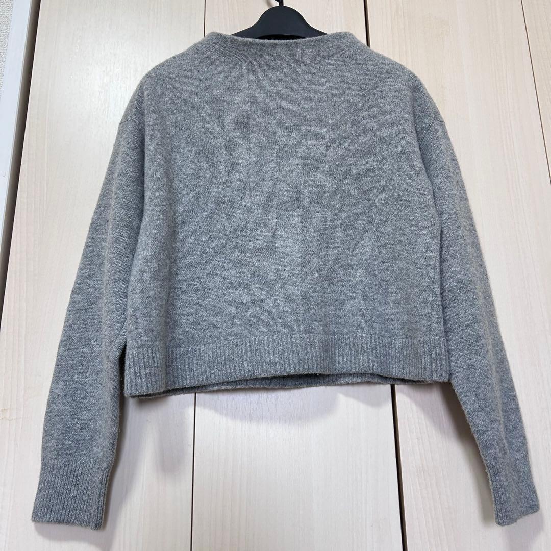 ANAYI アナイ ウールカシミヤリボンビジュープルオーバー 38