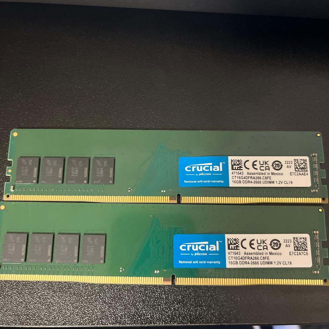 Crucial DDR4 16GB×2 32GB メモリ