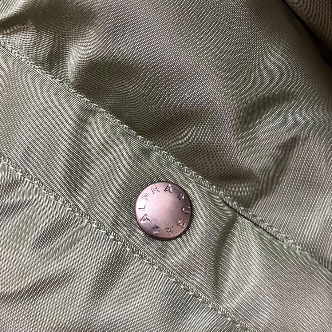 未使用級✨アルファインダストリーズ XL フード・ワッペン 2way MA-1