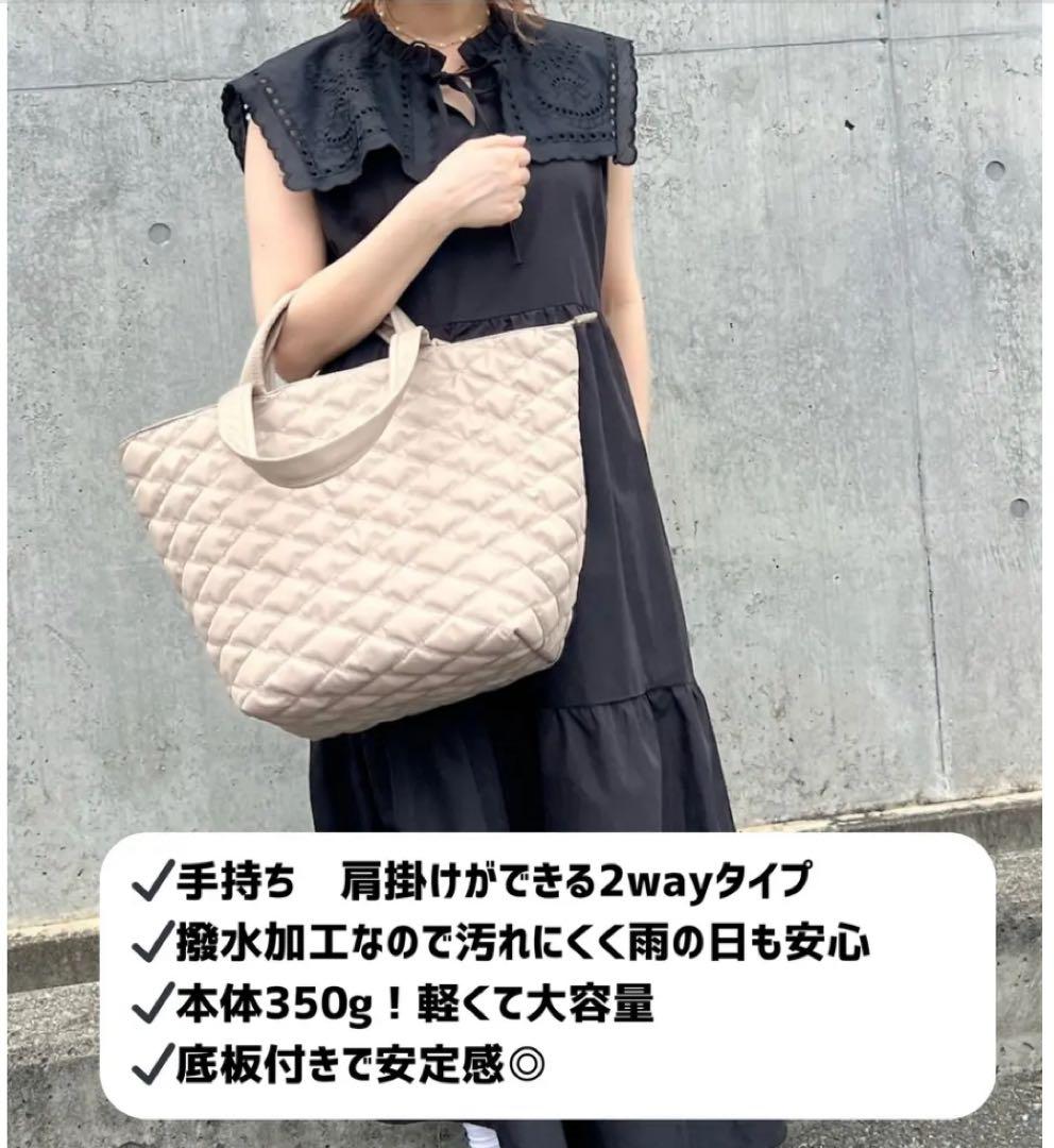 soleile ソレイル 撥水加工 2way ブラックトートバッグ