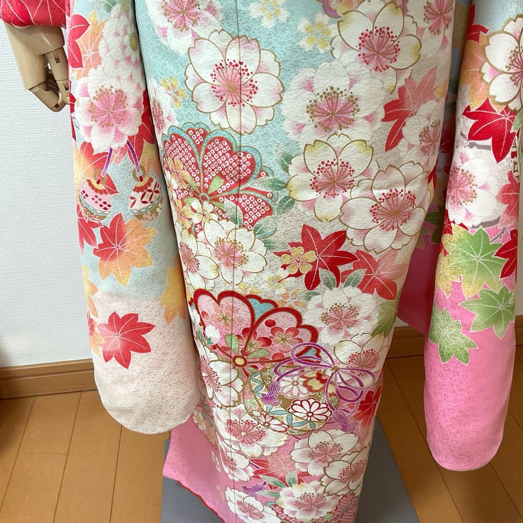 コロ助　No.53 七五三　7才　　正絹着物セット