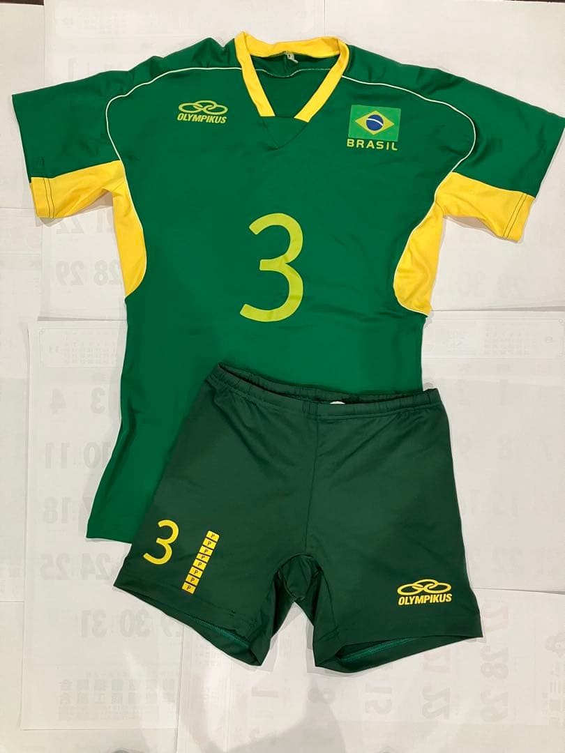 バレーボールブラジル代表 ÉRIKA選手 3番 ユニフォーム上下