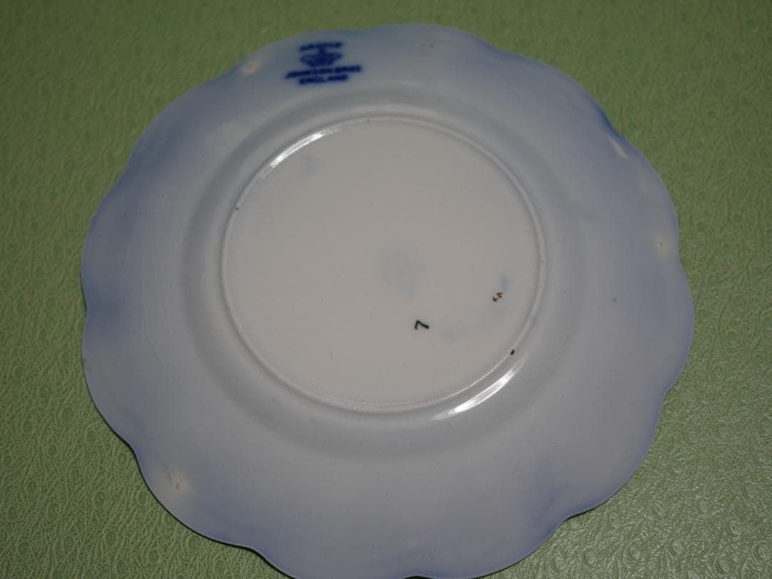 アンティークフロウブルー ジョンソンブラザーズ ARGYLE 貫入有り