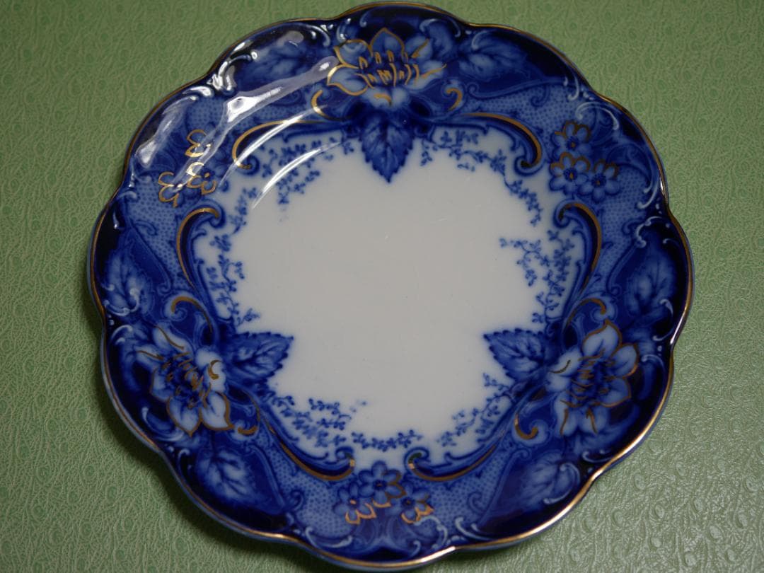 アンティークフロウブルー ジョンソンブラザーズ ARGYLE 貫入有り