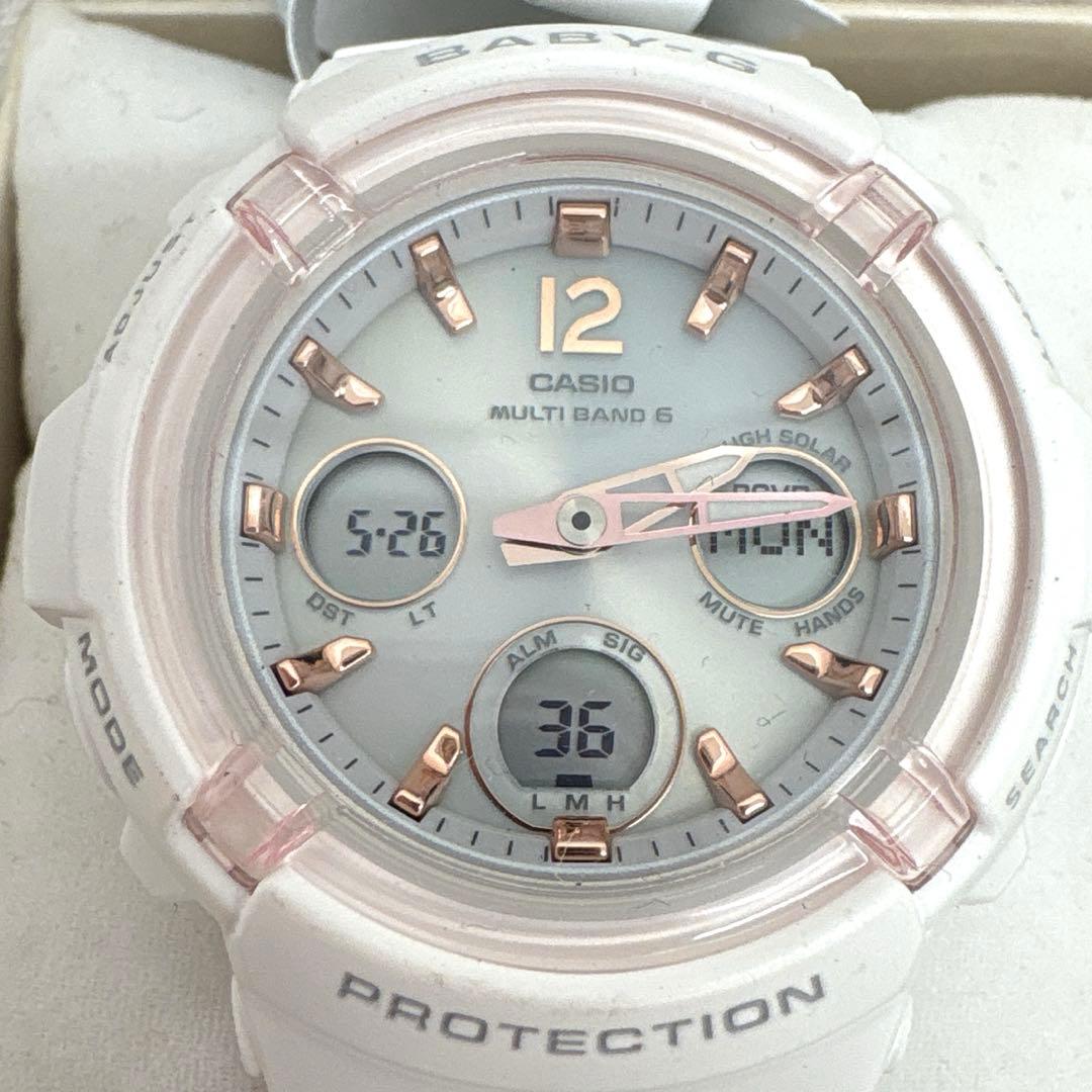 CASIO baby-G BGA-2800 ホワイト 未使用品 ソーラー電波時計