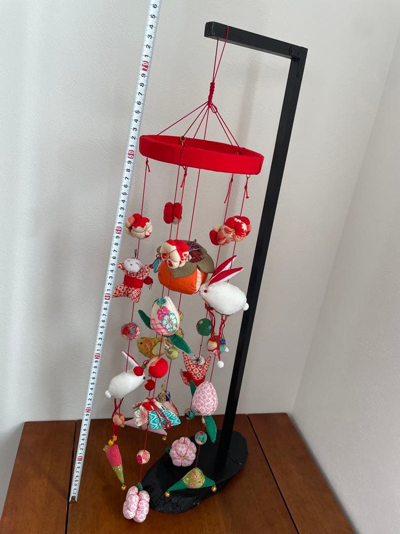 手作り品　吊るしびな　台付　金魚おまけあり