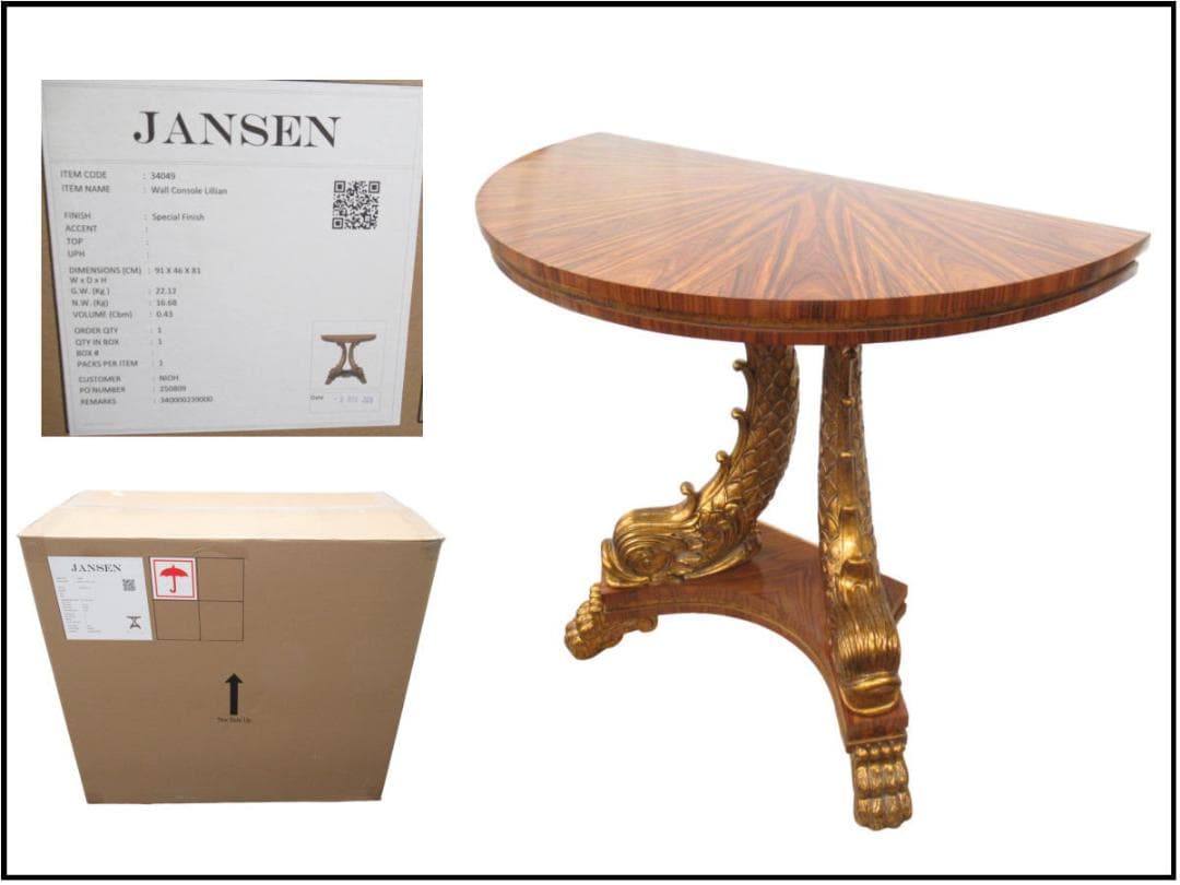 ■080101-123■美品■JANSEN■壁掛けコンソール■