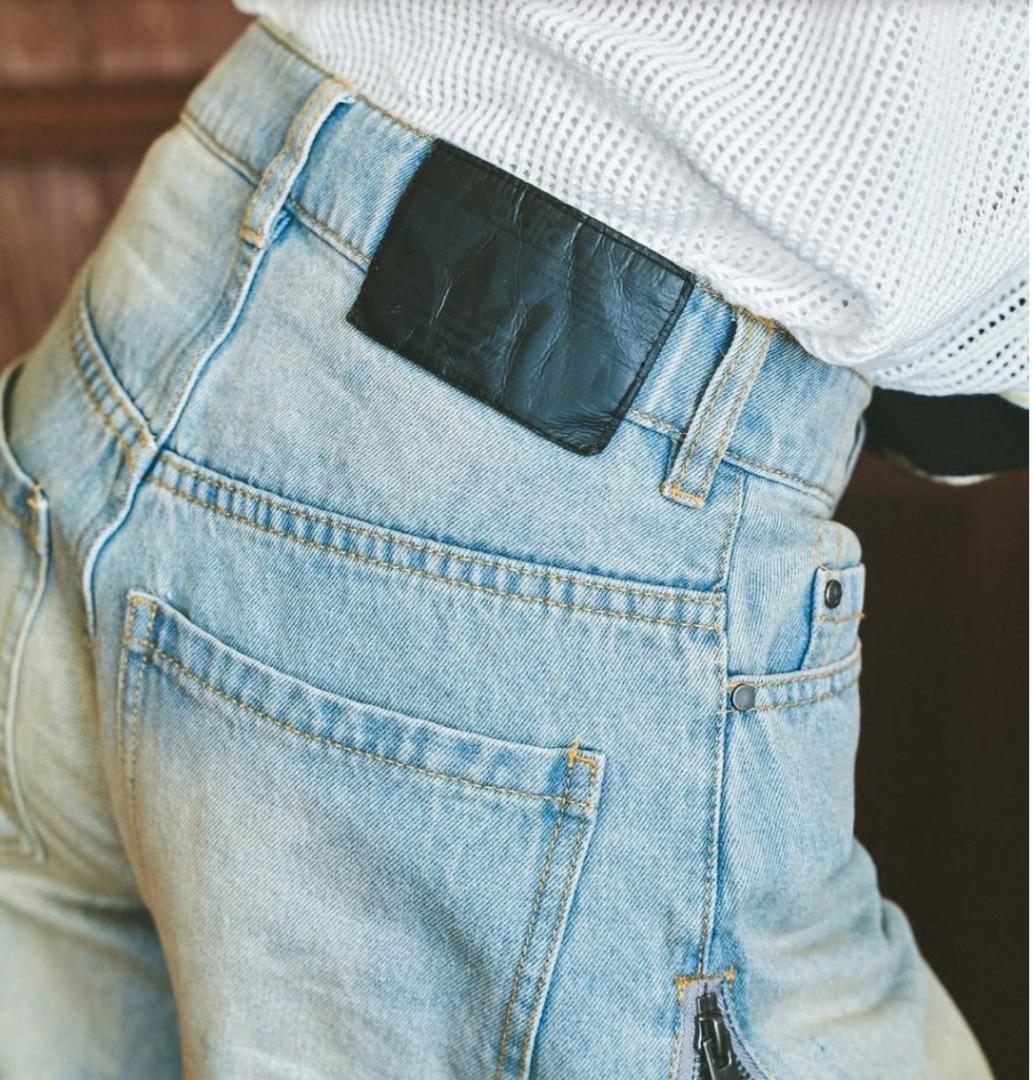 【adidas】デニムパンツ JX9210 denim zip pant 27