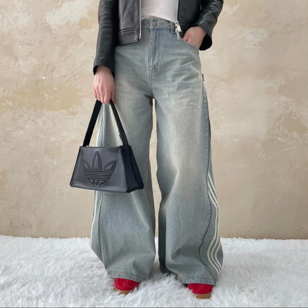 【adidas】デニムパンツ JX9210 denim zip pant 27