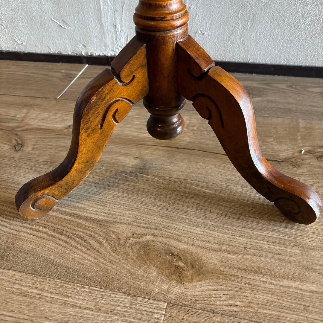 イタリア製　象嵌　コーヒーテーブル　花台　アンティーク　カフェテーブル