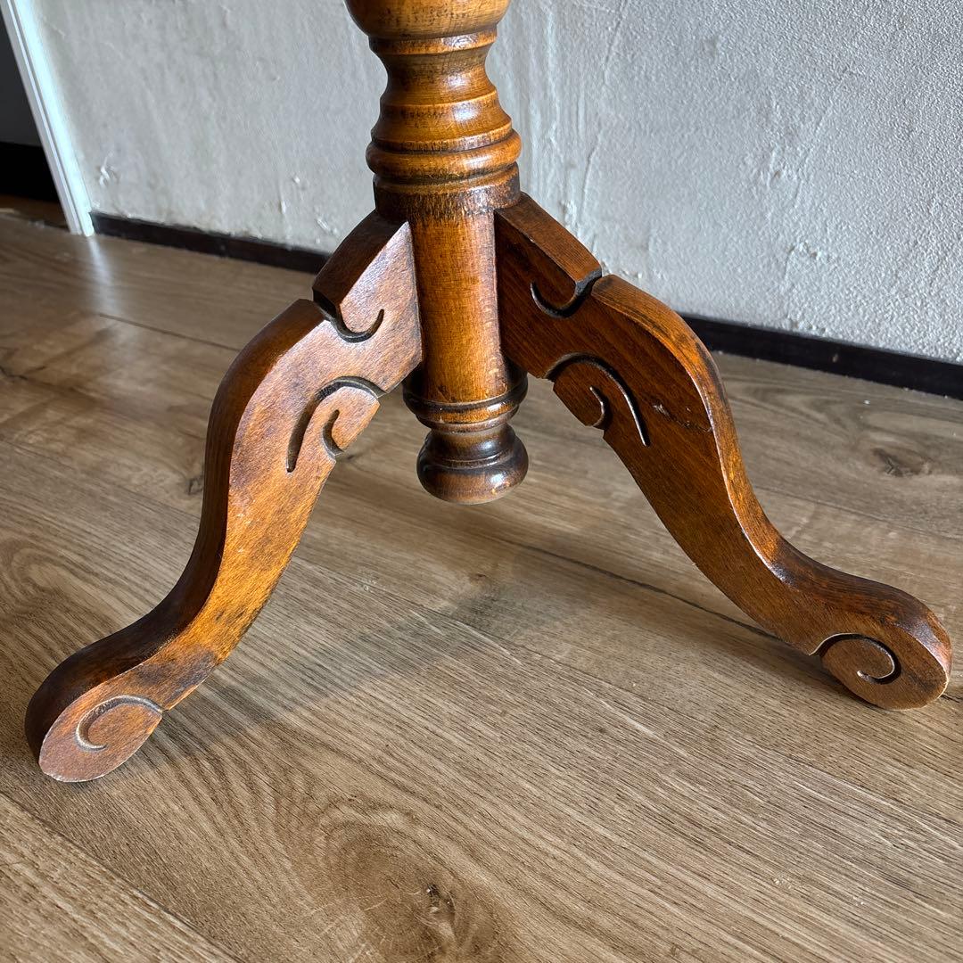 イタリア製　象嵌　コーヒーテーブル　花台　アンティーク　カフェテーブル