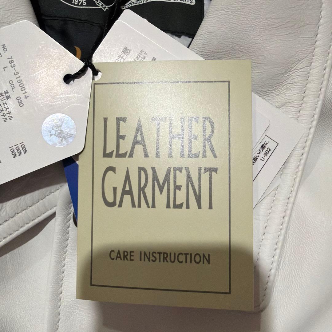 AVIREX x NBA 初コラボ　ホワイト レザージャケット Lサイズ