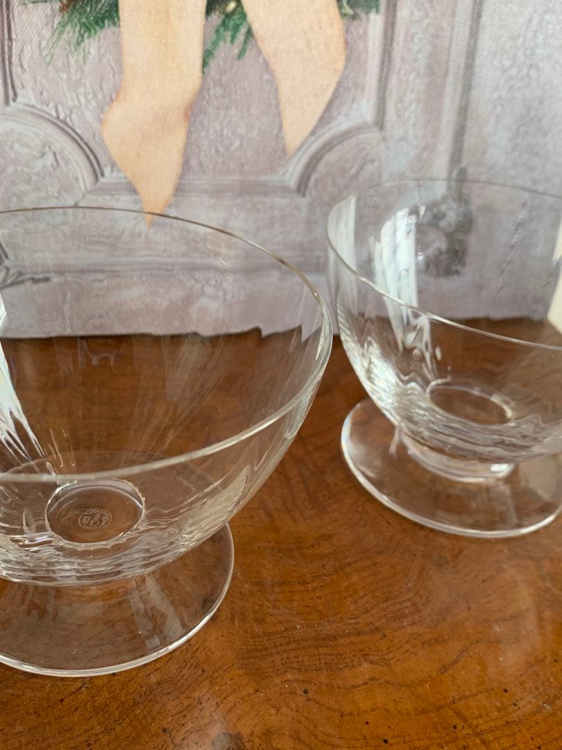 週末のみ特価で♪ 美品/バカラの上品なデザートボウル2つセット