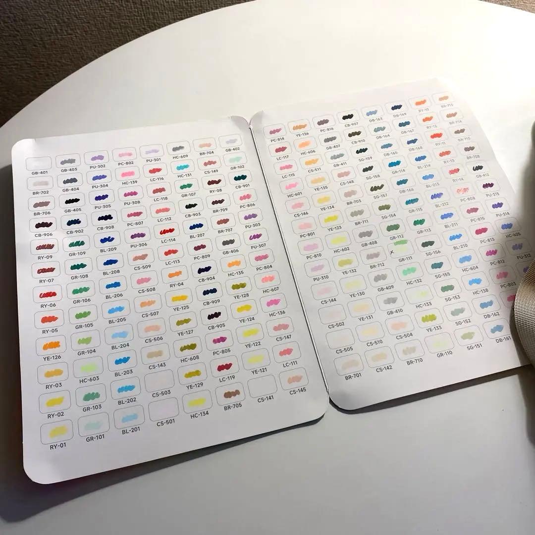 【美品】アクリルマーカー　192色　バック付き　ほぼ未使用　ペン　塗り絵