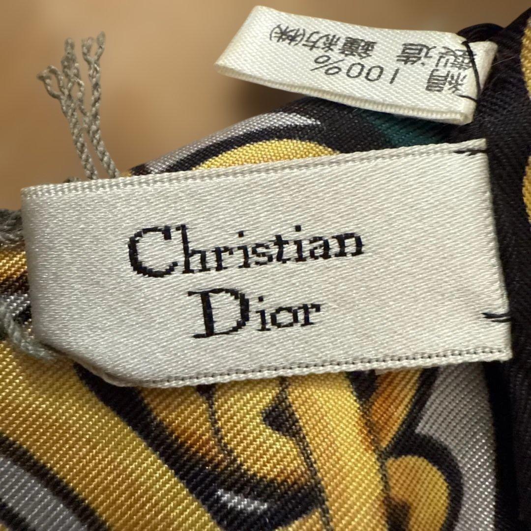 Christian Dior クリスチャンディオール シルク 大判 スカーフ