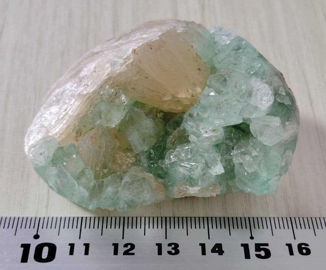 アポフィライト スティルバイト️ 鉱物 標本 原石 母岩付きミネラル インド産