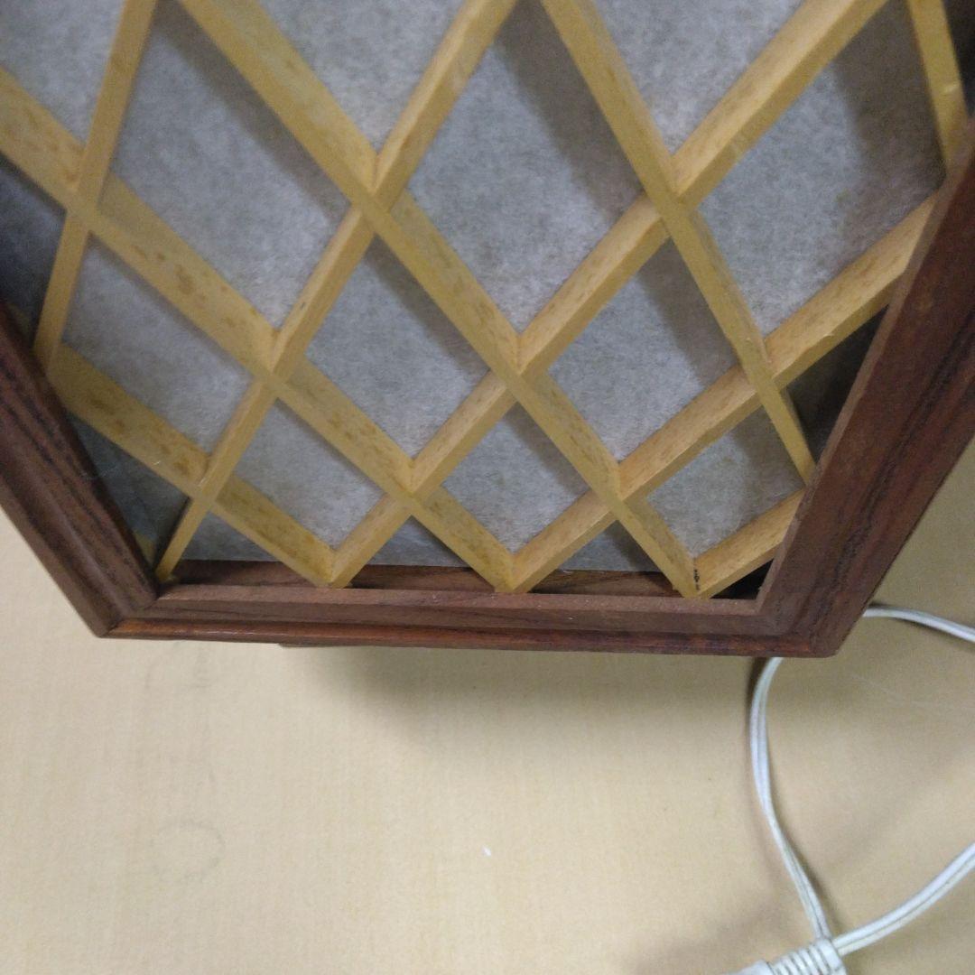 六角形の木製ランプシェード(行灯）手作り