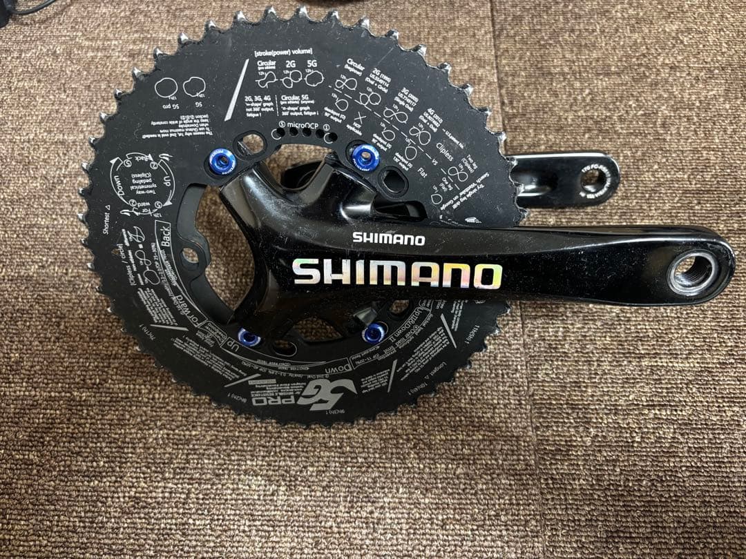SHIMANO×DOVAL 5G PRO クランクセット　52-36t
