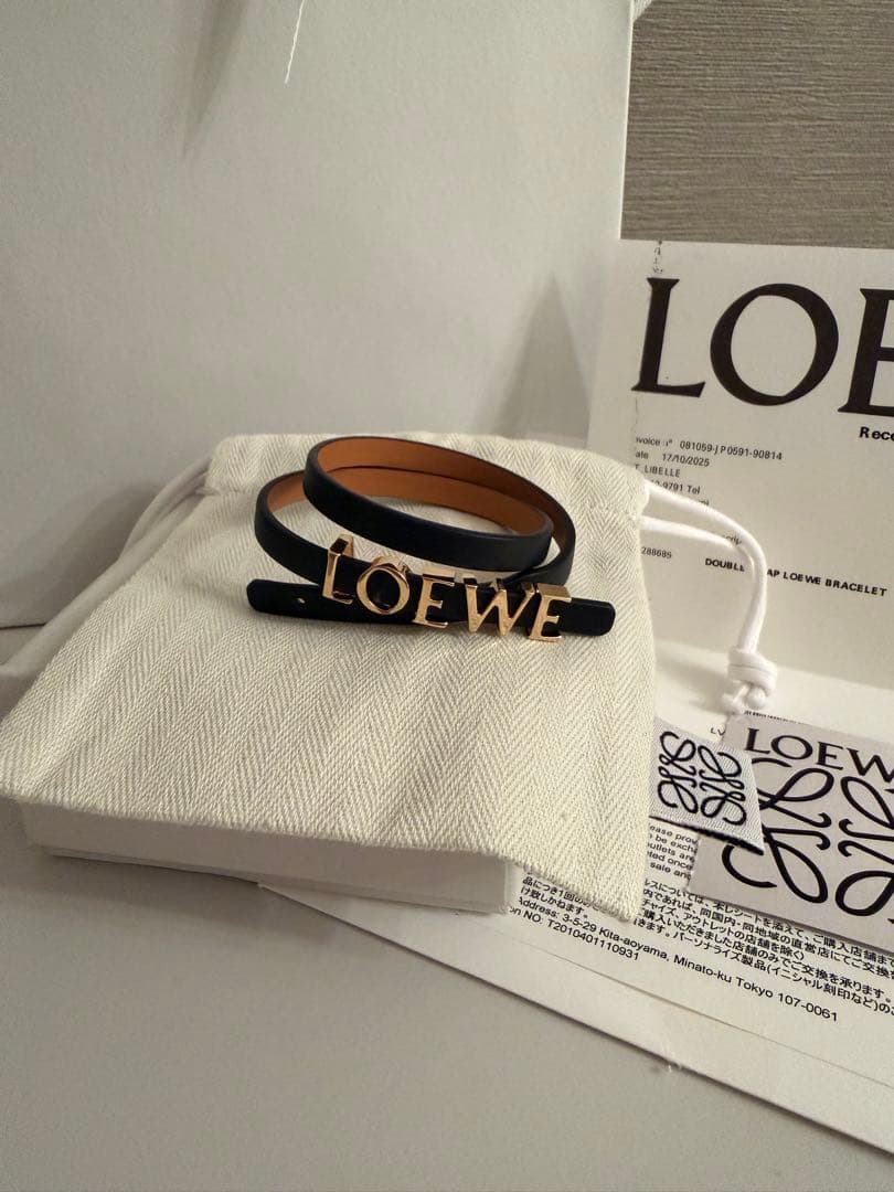 LOEWE ダブルラップ ロエベ ブレスレット（カーフ）