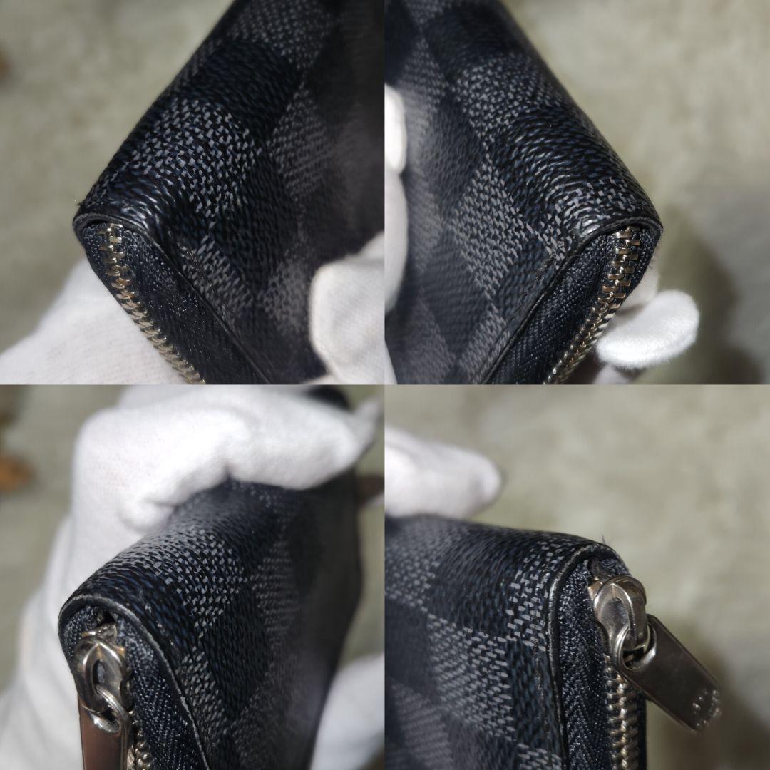 美品 ルイヴィトン ダミエ グラフィット ジッピー パース MI2104