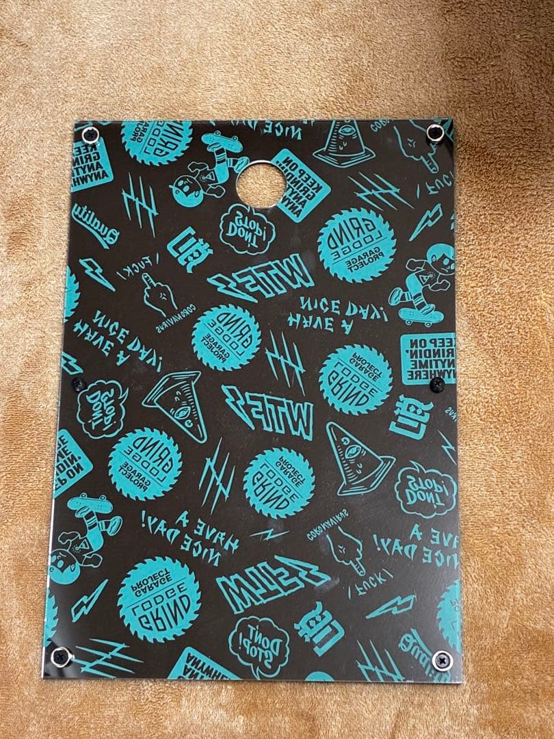 Fukage ガラス　ブラック　生刷り