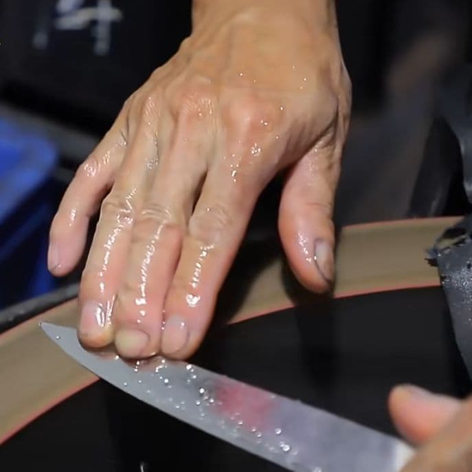 刺身包丁VG10　73層　ダマスカス鋼　先丸　筋引き　両刃　柳　刺身　包丁　青柄